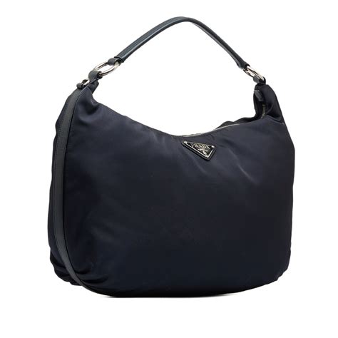 prada hobo bag blue